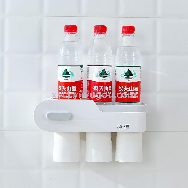 壁挂式防尘沥水牙刷卫浴洗漱化妆用品收纳详情图3