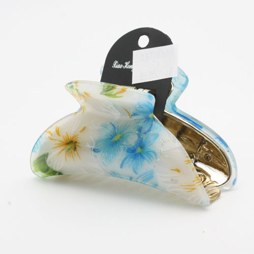 韩国马尾抓子头饰亚克力中码大号抓夹发饰详情图2