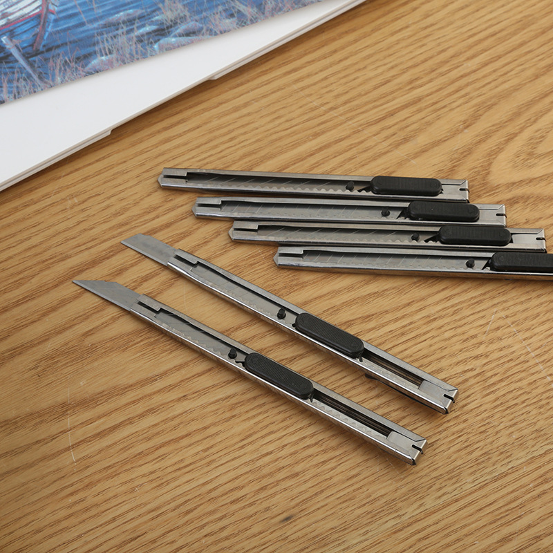 便携迷你精美开箱刀工具刀裁纸刀小号不锈钢金属小刀壁纸刀美工刀详情图4
