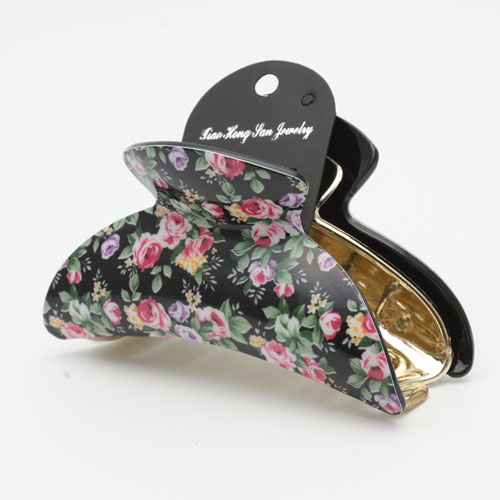 韩国马尾抓子头饰亚克力中码大号抓夹发饰详情图4