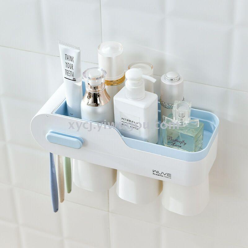壁挂式防尘沥水牙刷卫浴洗漱化妆用品收纳详情图2