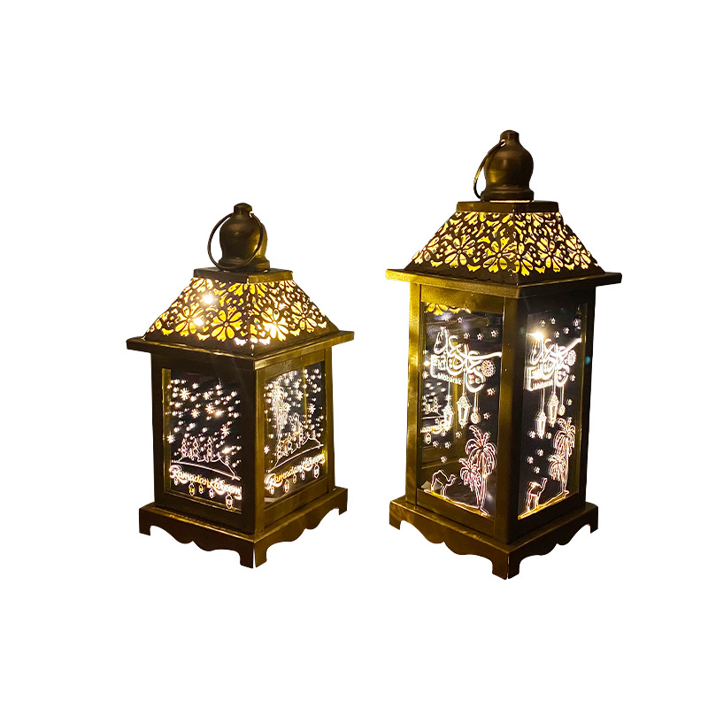 ramadan斋月灯eid开斋节定制铁艺风灯工艺品阿拉伯款灯笼书房灯饰详情图5