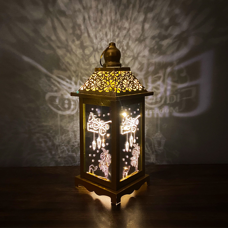 ramadan斋月灯eid开斋节定制铁艺风灯工艺品阿拉伯款灯笼书房灯饰详情图3