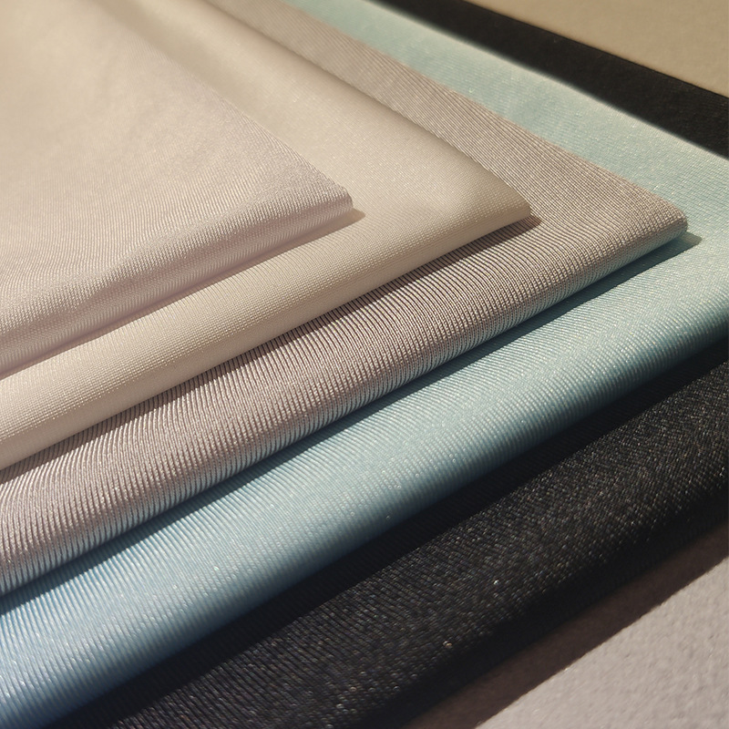涤纶有光莱卡泳衣布料fabrics 涤氨面料四面弹骑行服内衣内裤布料详情图3