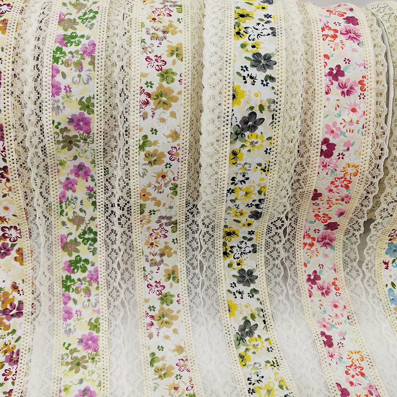 厂家供应简约涤纶织带压花带 禾风服装礼品包装织带 双面蕾丝织带详情图4