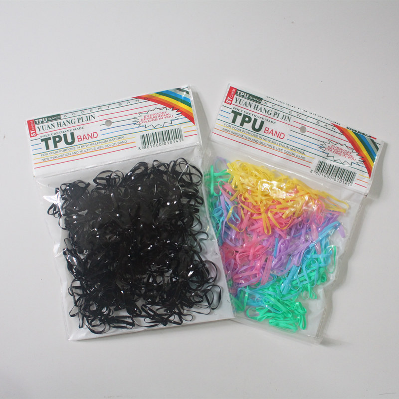 大袋装小皮筋彩色儿童发圈 一次性实用发饰强拉不断扎发头绳2元店详情图4