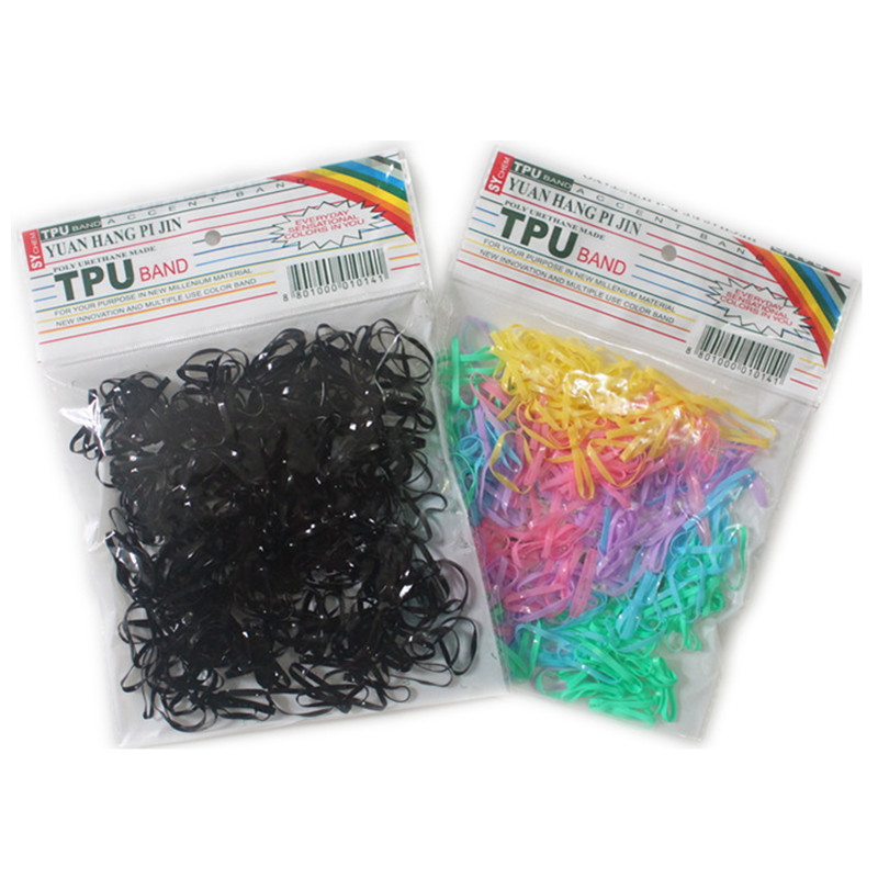 大袋装小皮筋彩色儿童发圈 一次性实用发饰强拉不断扎发头绳2元店详情图5