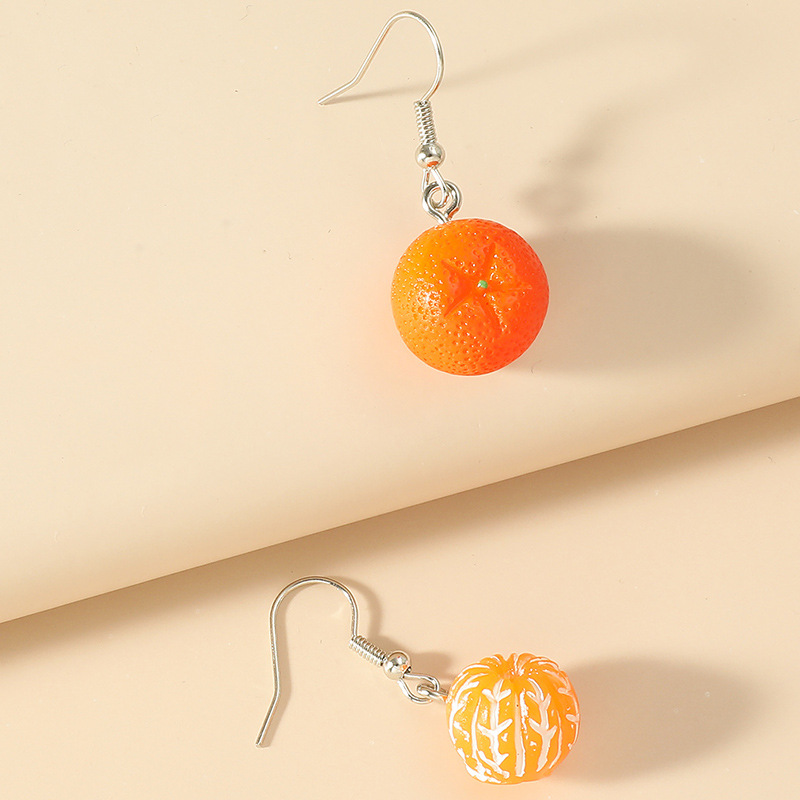 简约趣味耳环创意新潮亚克力耳坠个性小众树叶水果吊坠耳钩耳饰品详情图3