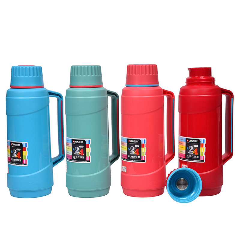 上海清水家居塑料手提便携保温瓶 大容量保温壶温水壶厂家批发详情图1
