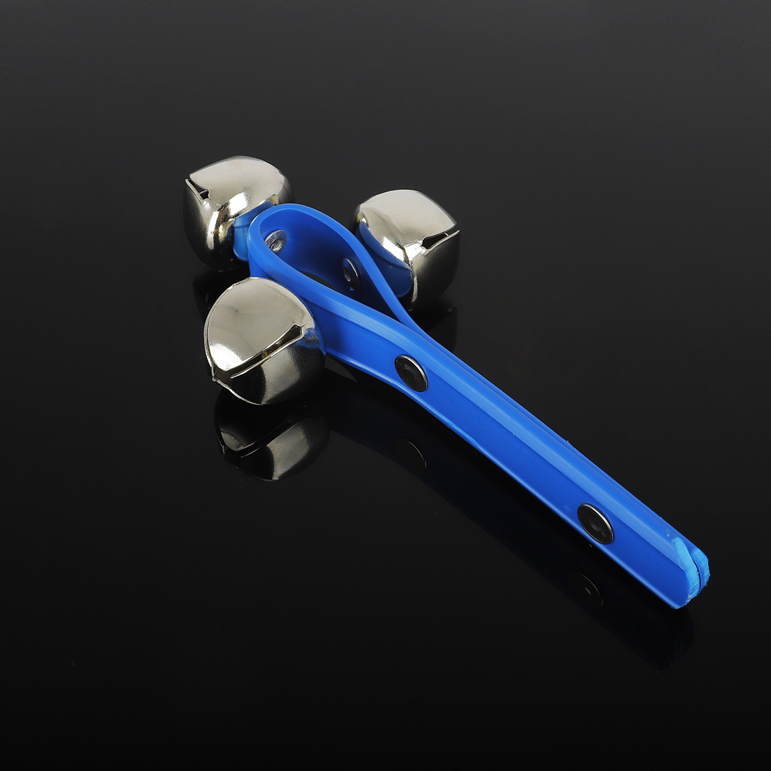 奥尔夫打击乐器三铃皮摇铃3铃手摇铃幼儿园儿童早教益智玩具摇铃详情图3