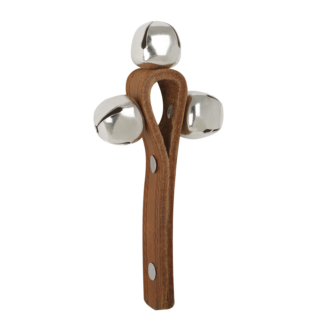 奥尔夫打击乐器三铃皮摇铃3铃手摇铃幼儿园儿童早教益智玩具摇铃详情图5