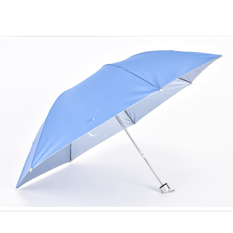 厂家批发创意三折倒杆银胶伞晴雨两用礼品雨伞广告伞可做logo详情图5
