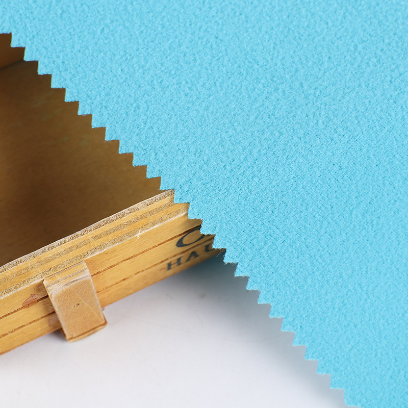 170g磨毛抓毛单面金光绒布 涤纶运动服布料 柔软金光绒校服面料详情图3