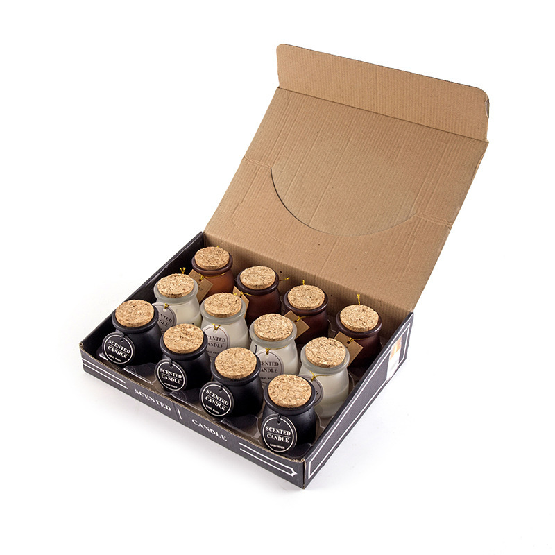 北欧风香薰蜡烛 玻璃杯装无烟氛围蜡烛 创意伴手礼植物蜡烛详情图5