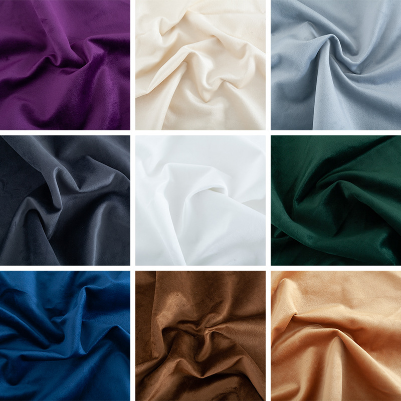 现货批发短毛绒面料荷兰绒天鹅绒布 单面绒丽丝绒家纺布沙发布料详情图4