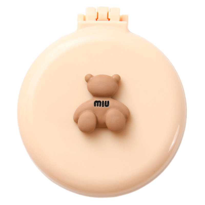 可爱卡通折叠气囊梳女士便携迷你气垫梳按摩梳镜子一体小梳子批发详情图5