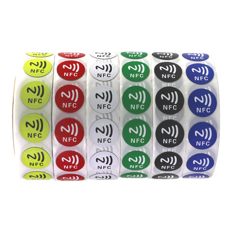 一碰传nfc芯片贴ntag213/215不干胶电子标签纸防伪读写网址音乐墙详情图5