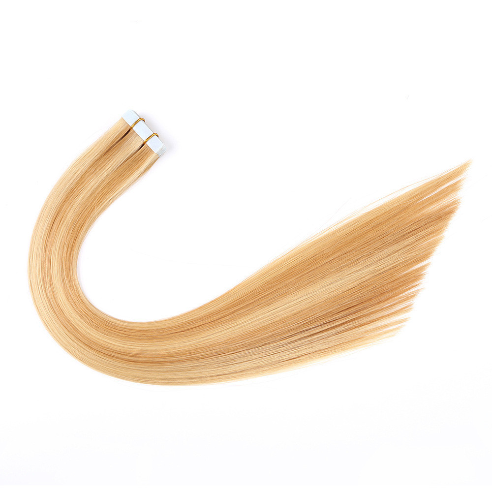 欧美接发真人发 pu hair extension tape in hair extensions 50g详情图3
