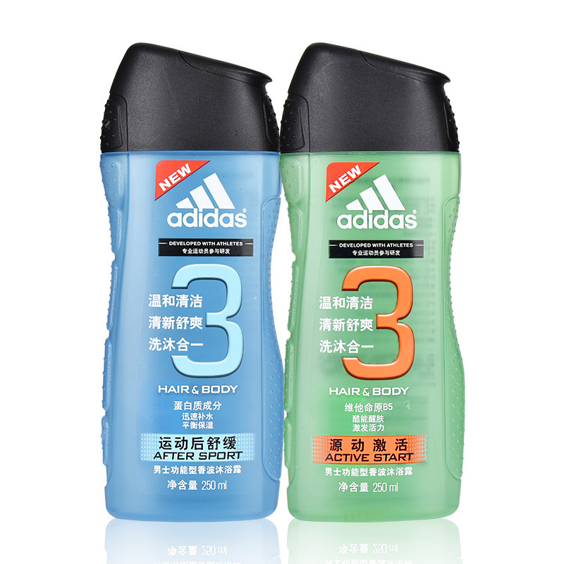 阿迪达斯adidas运动后舒缓洗发沐浴二合一男士沐浴露乳液持久留香详情图5