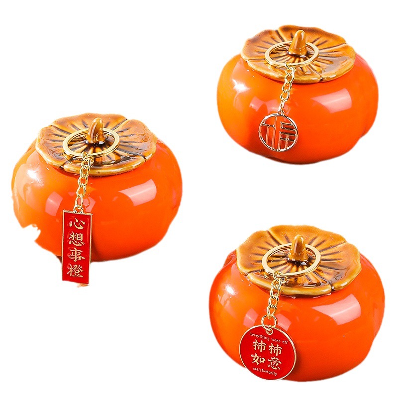 乔迁之喜装饰家居饰品客厅柿柿如意柿子摆件新居入宅仪式搬家用品详情图5