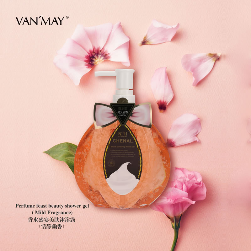万千美玫瑰香水家庭装大容量沐浴露淡雅香水型娇蕊花瓣沐浴露批发详情图3