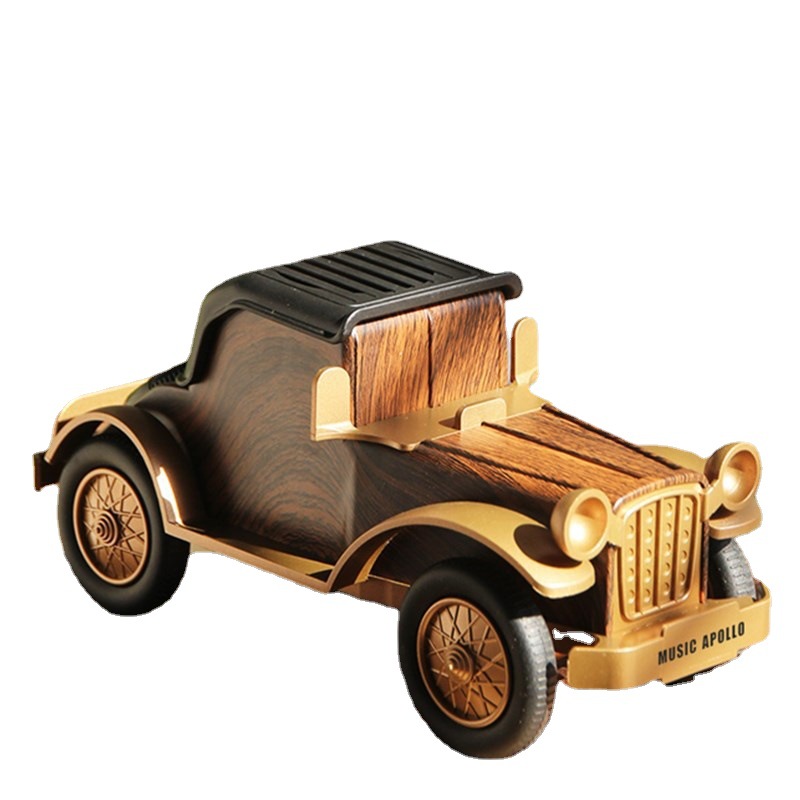 新品a9蓝牙音箱复古木纹老爷车无线低音炮收音汽车音箱礼品跨境详情图5