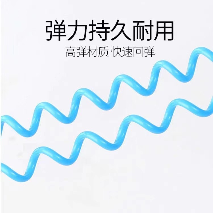 糖果色弹簧绳拉伸弹力绳子卡套挽手挂绳挂钥匙挂书包绑带门禁防丢详情图3