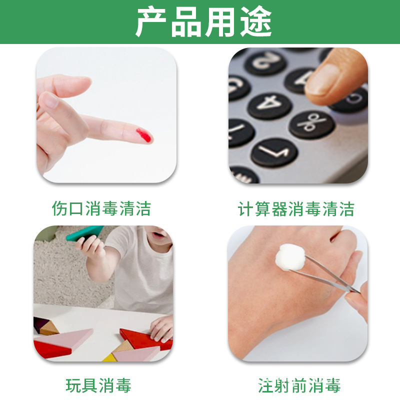 大瓶100粒医用酒精消毒棉球消毒棉花球家用药棉杀菌75%清洁棉片详情图1