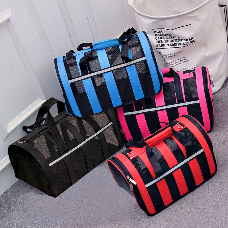 猫包外出包便携简约宠物包大容量折叠小型狗包猫咪单肩斜挎猫笼子详情图1