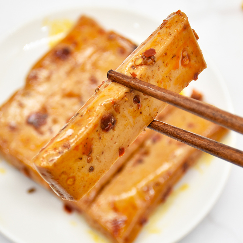 超友味石磨嫩豆腐烧烤味158g网红豆腐干素食豆干零食批发详情图2