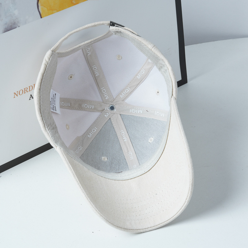 帽子女新款硬顶磨毛棒球帽韩版显脸小高品质网红时尚鸭舌帽帽批发详情图3