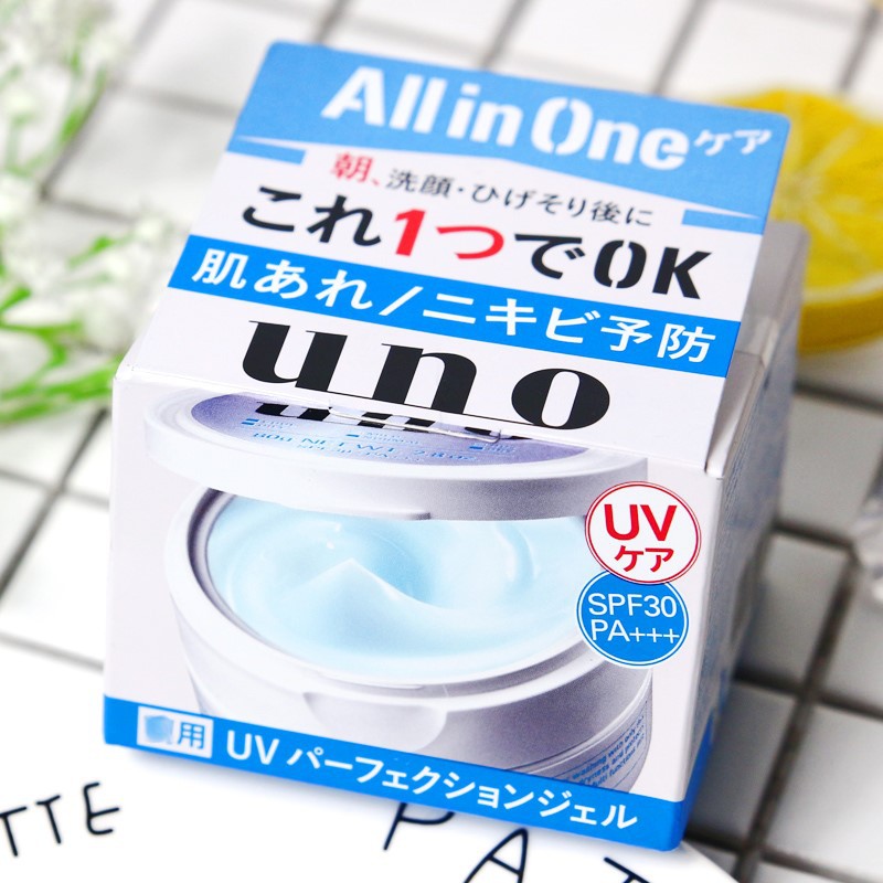 日本uno吾诺面霜男士五合一补保水湿清爽控防油乳液紧抗致皱面霜详情图3