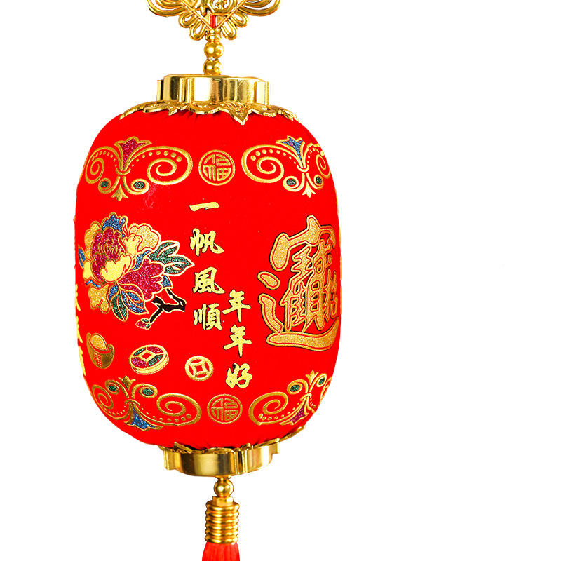 连串灯笼串防水户外灯笼过新年春节灯笼大红灯笼丝光灯笼装饰详情图5