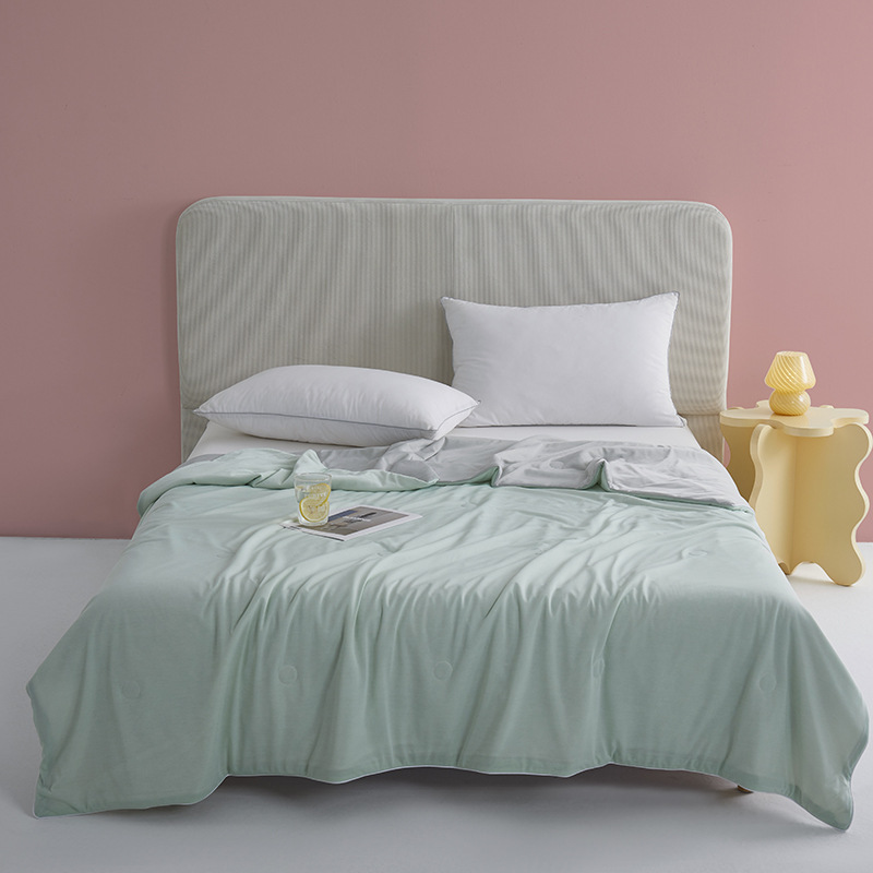 2022新品冷感空调被批发夏季a类凉感针织抑菌夏凉被冰丝夏被礼品详情图1