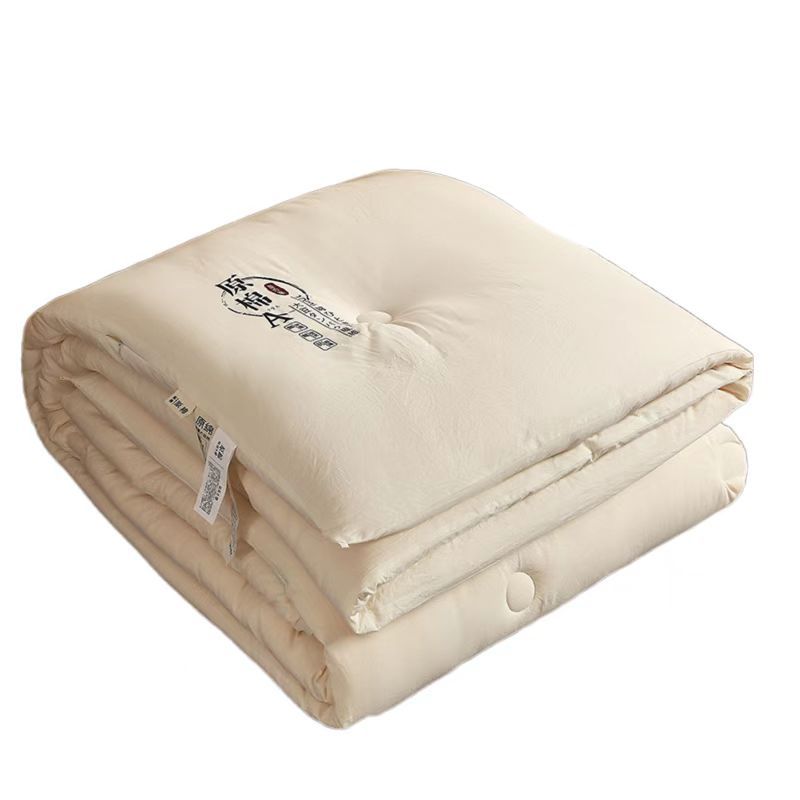 a类原棉大豆纤维四季被子纯色水洗棉夏被空调被春秋冬被礼品被详情图5