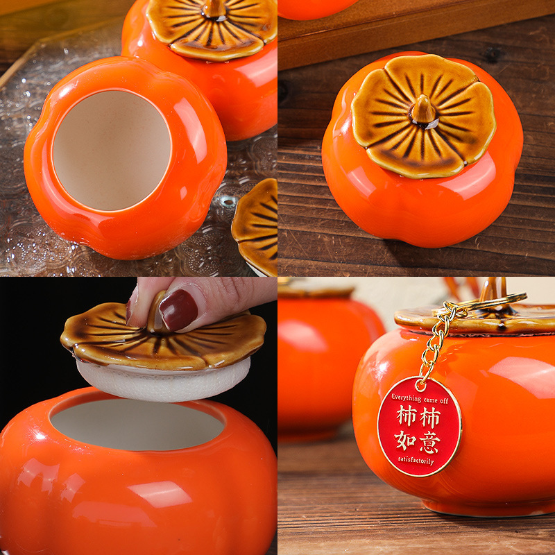 乔迁之喜装饰家居饰品客厅柿柿如意柿子摆件新居入宅仪式搬家用品详情图2