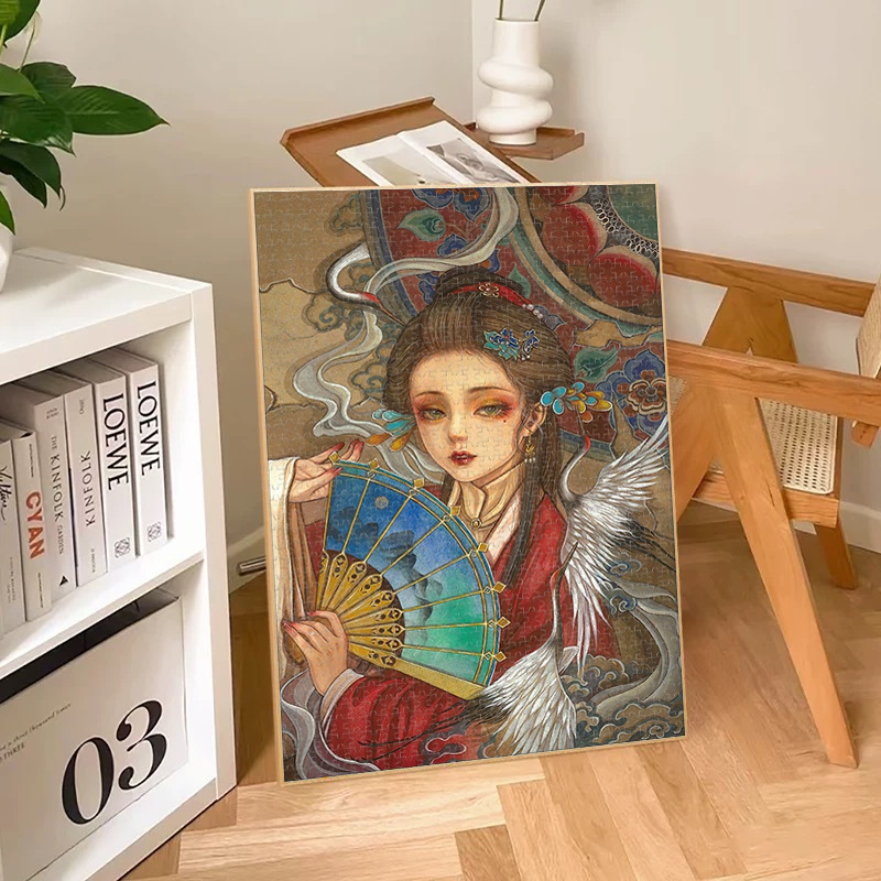 国潮拼图1000片木质玩具国风解压益智一千片文创木制拼图工厂批发详情图1