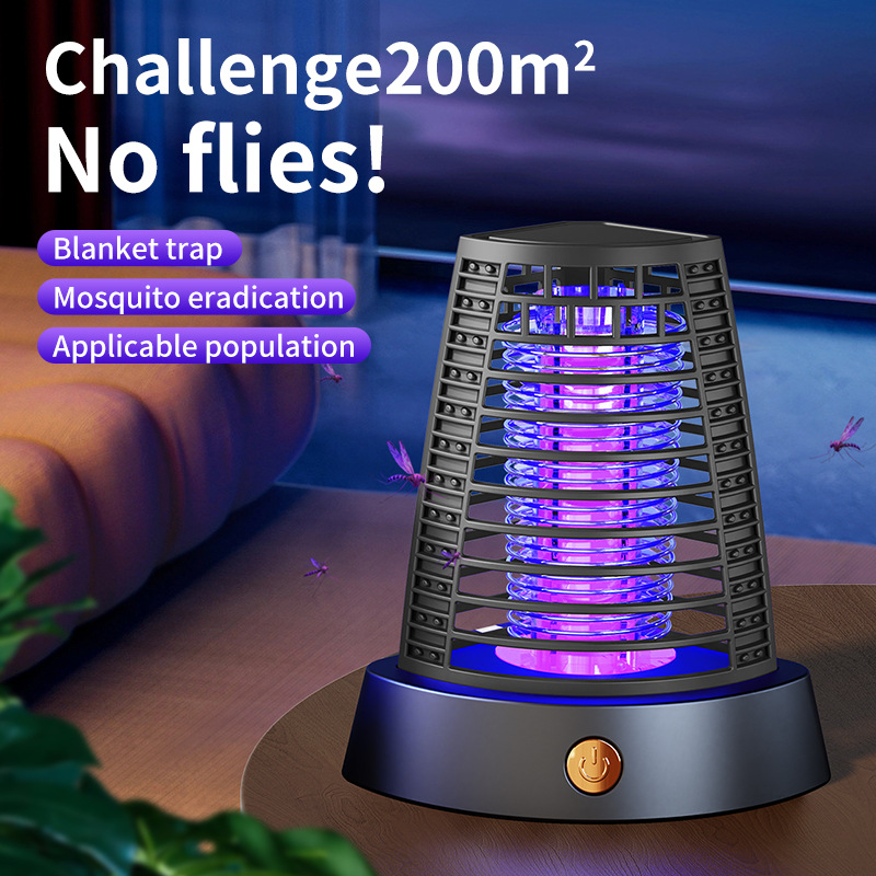 跨境爆款电击灭蚊器家用灭蚊器户外露营灯充电照明灭蚊灯详情图2