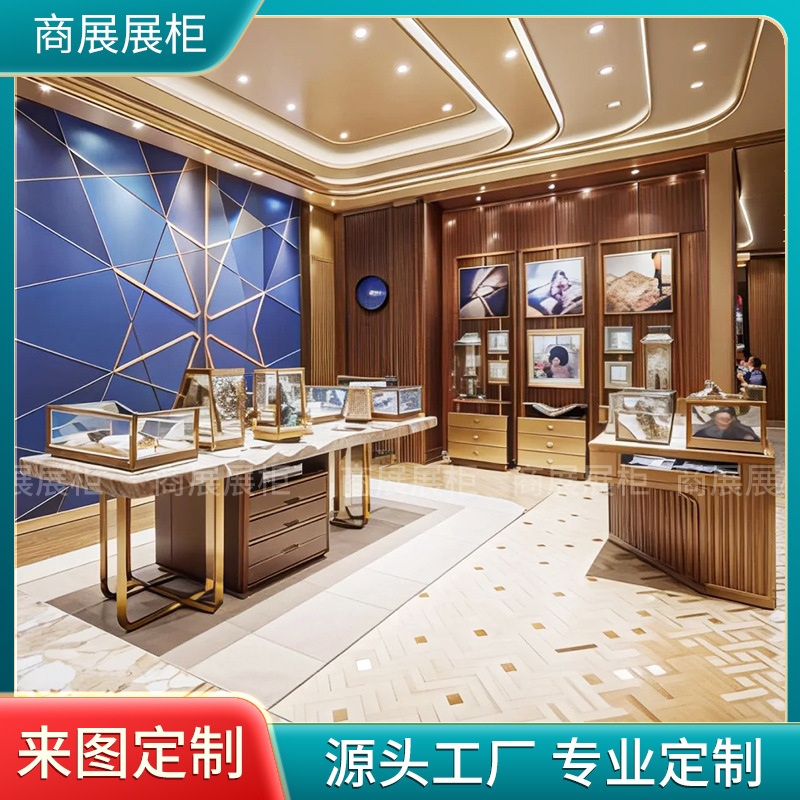 珠宝店玉器店首饰金店设计3d场景模型 室内装修cad施工图效果图详情图1