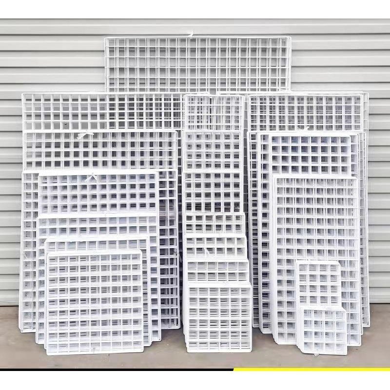 网片网格铁丝网超市挂网货架白色铁网展示架格子网格片挂墙置物架详情图1