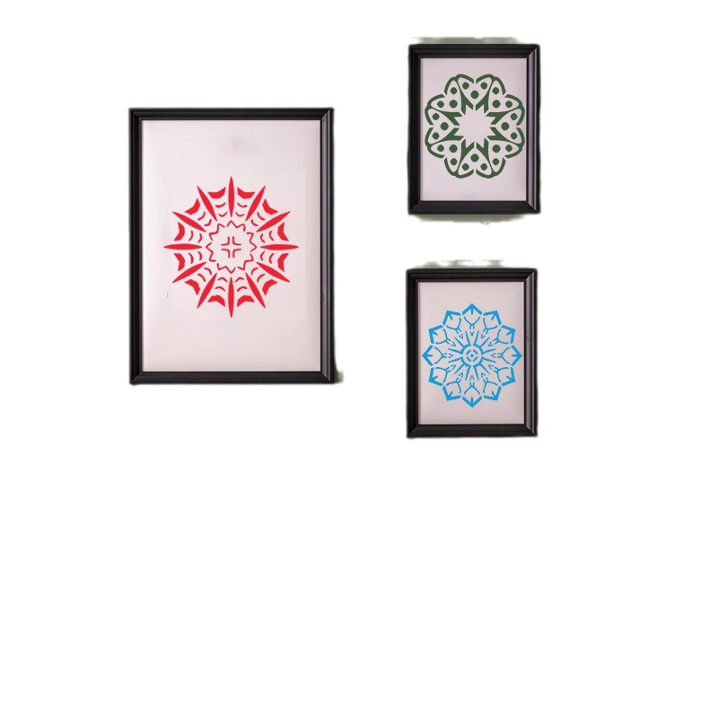 跨境亚马逊原创9件环形曼陀罗绘画模版绘画模版绘画模版动物主题d详情图5