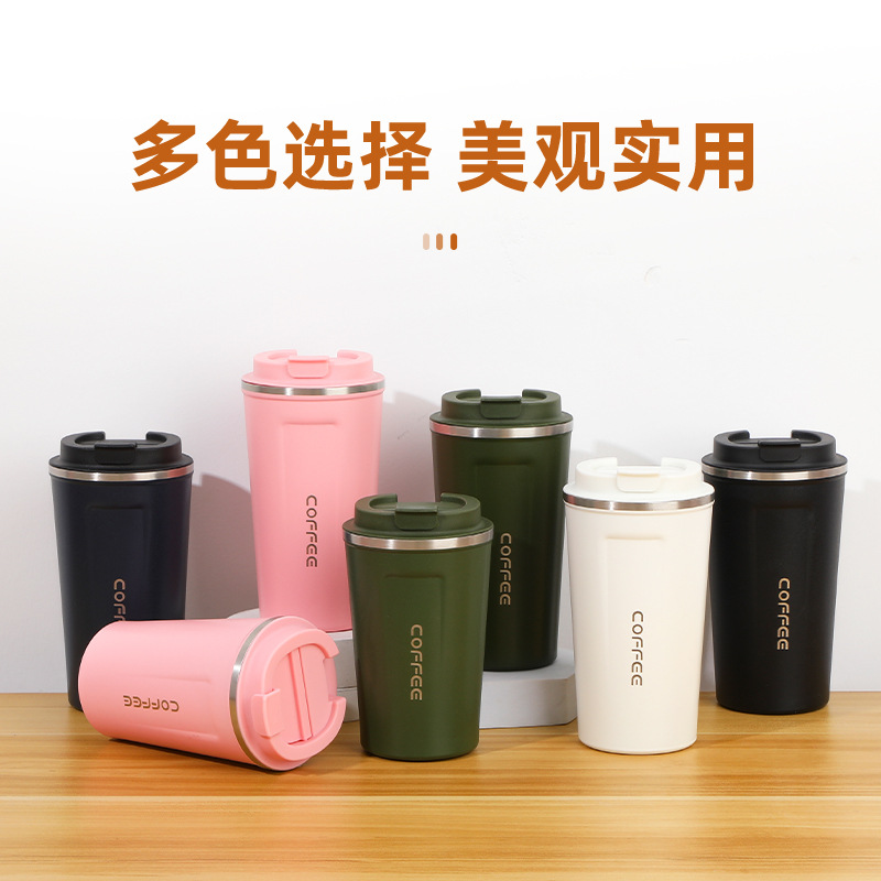 智能显温咖啡杯304不锈钢保温杯跨境外贸美式保冷水杯礼品杯批发详情图3