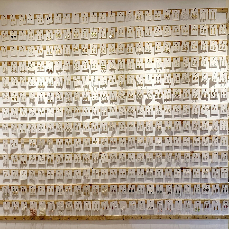 925银针耳环女摆地摊夜市货源韩国时尚新款流行耳钉批发爆款耳饰详情图2