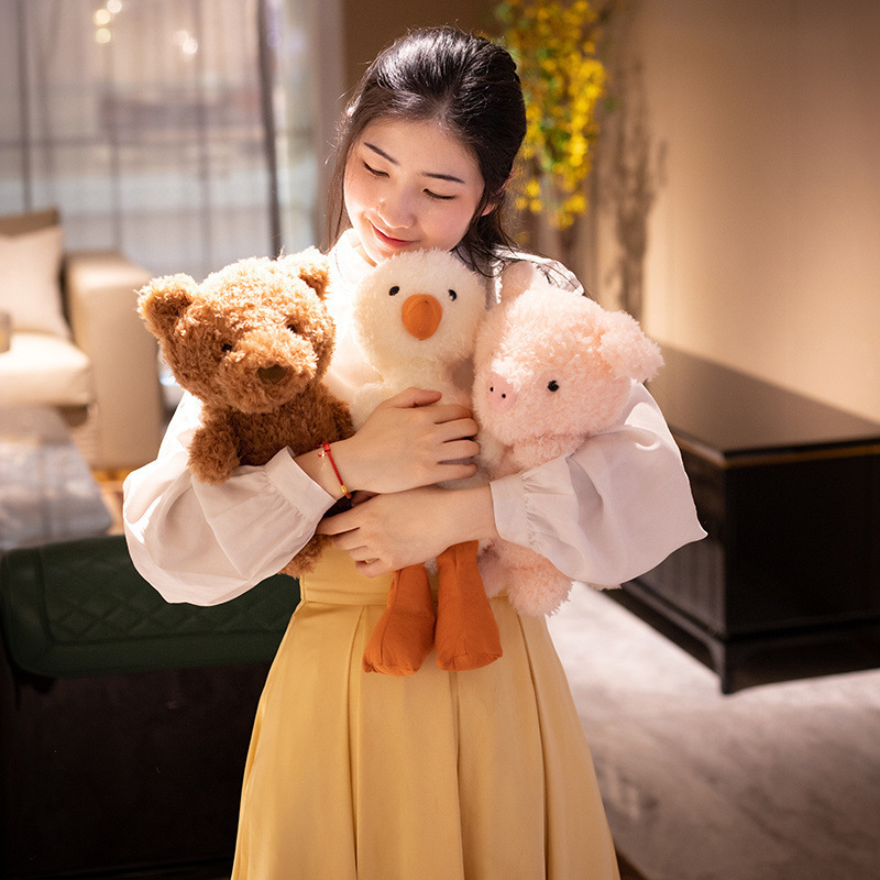 little小动物公仔玩偶卷毛小号可爱毛绒玩具抓机娃娃儿童婚庆礼物详情图4