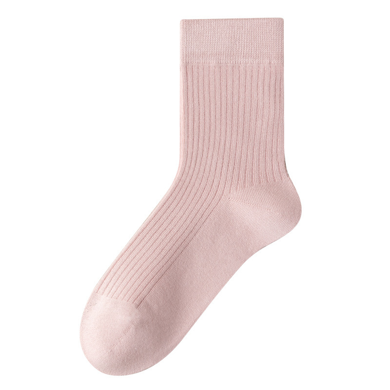 纯棉袜子女中筒袜春秋款女士百搭松口长袜潮抗菌防臭秋冬无骨女袜详情图5