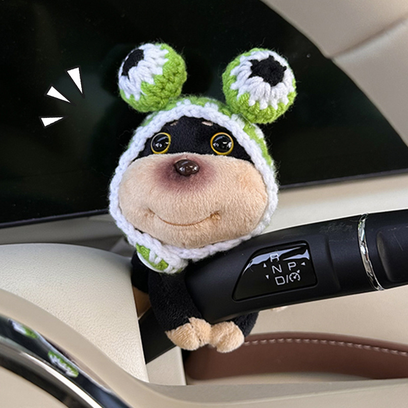 新品汽车摆件创意蜜蜂狗中控台屏幕趴趴玩偶可爱公仔车载饰品摆件详情图3