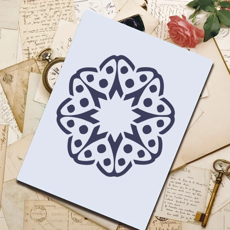 跨境亚马逊原创9件环形曼陀罗绘画模版绘画模版绘画模版动物主题d详情图3