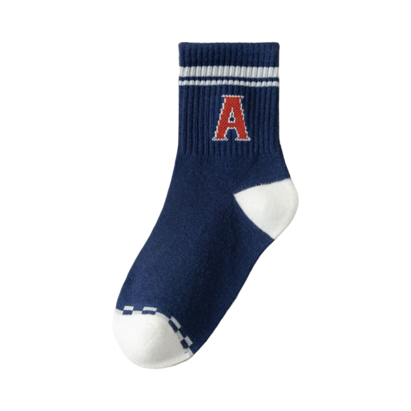 儿童袜子春秋季棉袜男童中筒袜中大童小孩运动宝宝透气棉袜批发详情图5