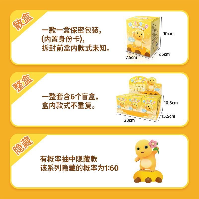 正版奶龙印章盲盒系列可爱潮玩周边手办女生生日礼物公仔摆件详情图4