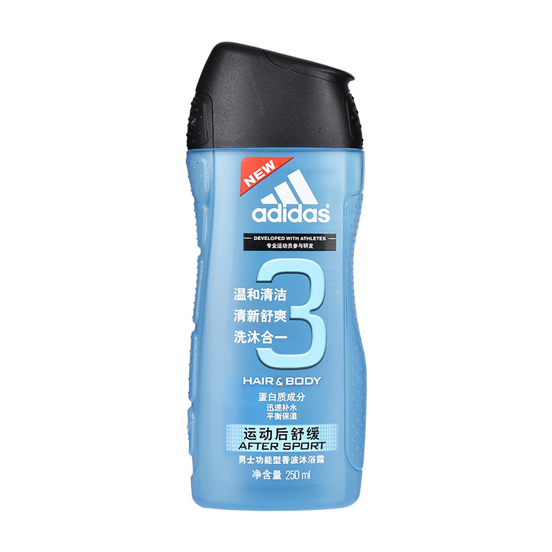 阿迪达斯adidas运动后舒缓洗发沐浴二合一男士沐浴露乳液持久留香详情图4